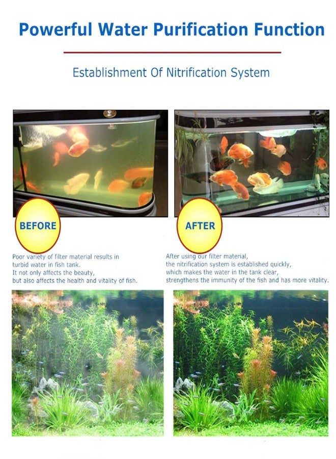 حلقة سيراميكية لفلترة أحواض السمك VAYINATO® مع كيس شبكي 500 غرام من Petzlifeworld - Image 4